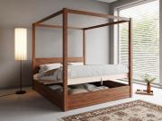 ottoman storage four poster bed sapele