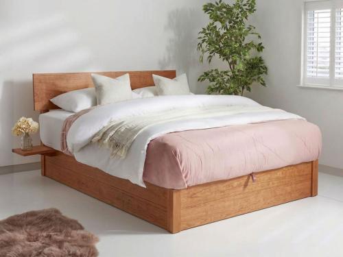 ottoman bed space saver cherry