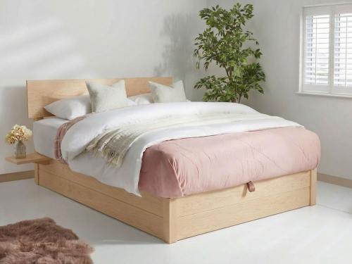 ottoman bed space saver maple