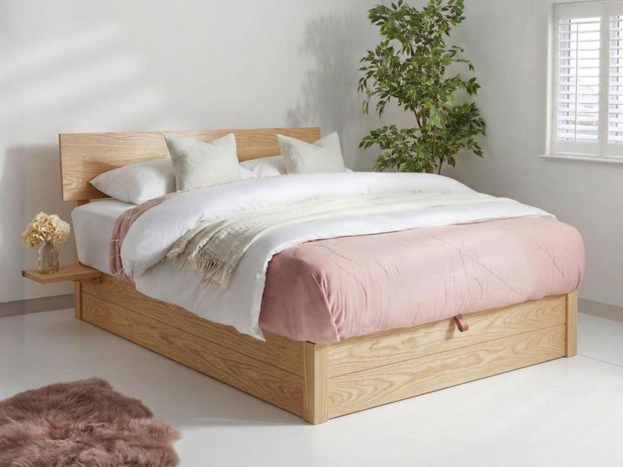 ottoman bed space saver ash