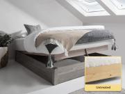 ottoman space saver untreated wood bed frame