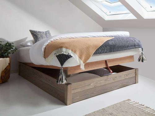 ottoman space saver no headboard wooden bed frame