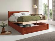 ottoman storage bed in red forest by get laid beds