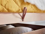 ottoman storage bed in beech base view