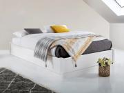 white ottoman storage bed without headboard by get laid beds