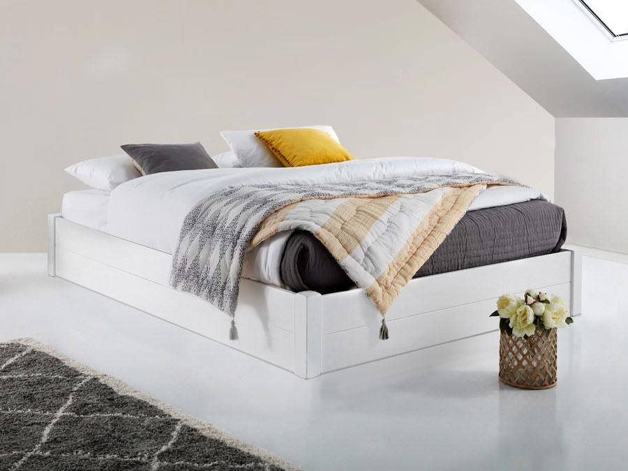 white ottoman storage bed without headboard by get laid beds