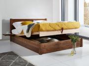 wooden ottoman bed in coffee bean