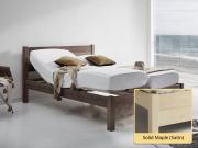 oxford bed adjustable in solid maple