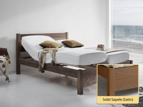oxford bed adjustable in solid sapele