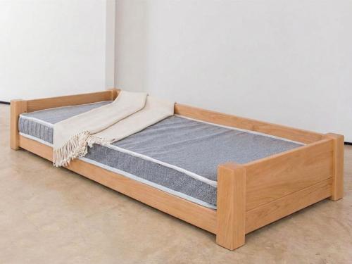 large pet bed beech