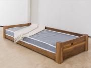 large wooden pet bed