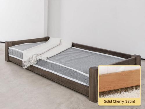 large pet bed in cherry