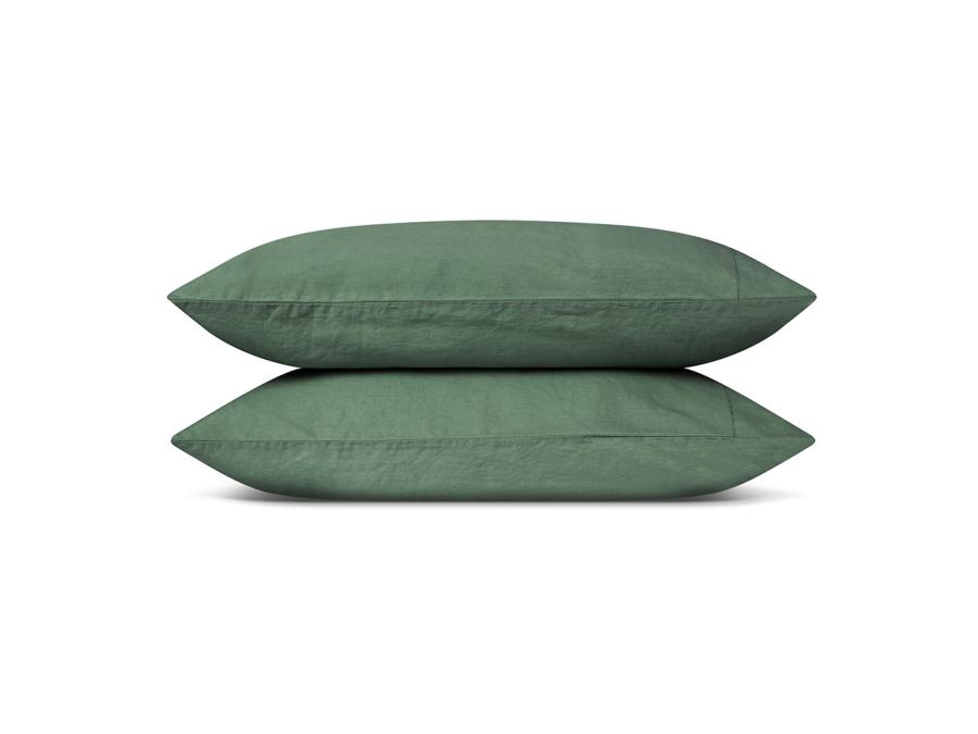 Elm Green Linen Blend Pillowcases Product View
