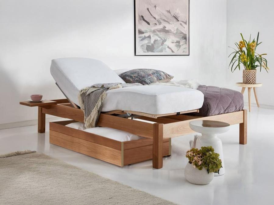platform bed with adjustable slat base by get laid beds