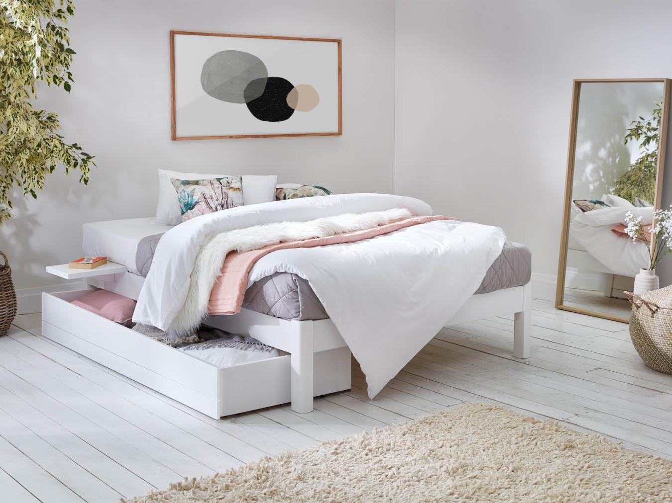 Platform Bed No Headboard Space Saver Get Laid Beds