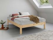 platform bed space saver no heaadboard natural untreated wood