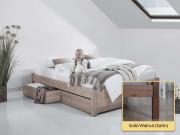 solid walnut platform storage bed by get laid beds