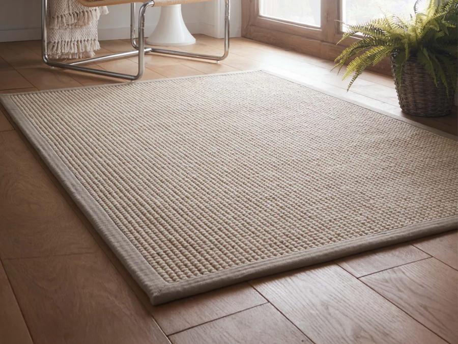 Lisbon Boucle Sisal Rug Soft Grey