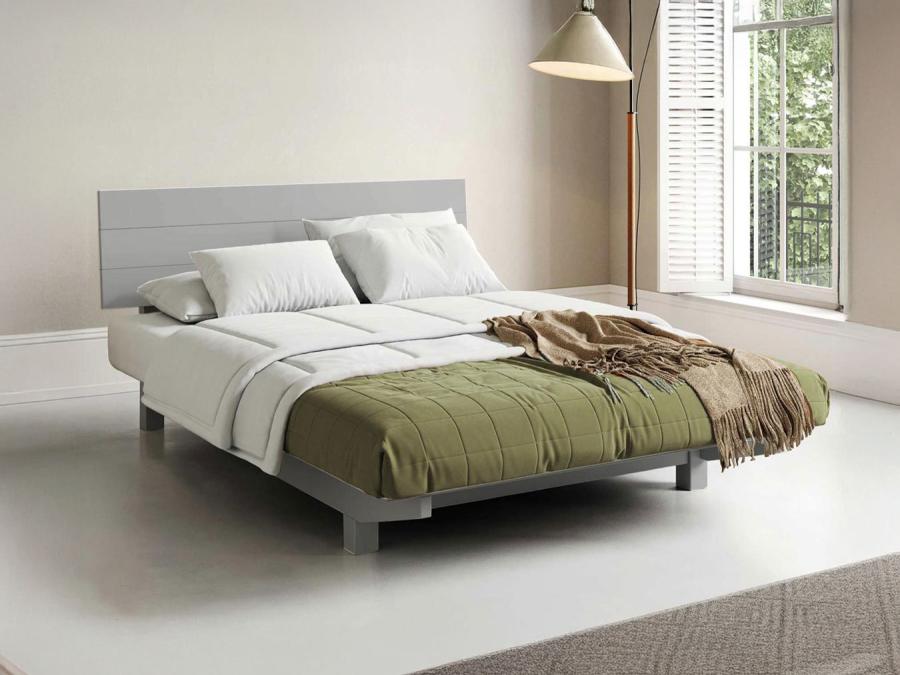 Shoreditch Bed in Warm Grey