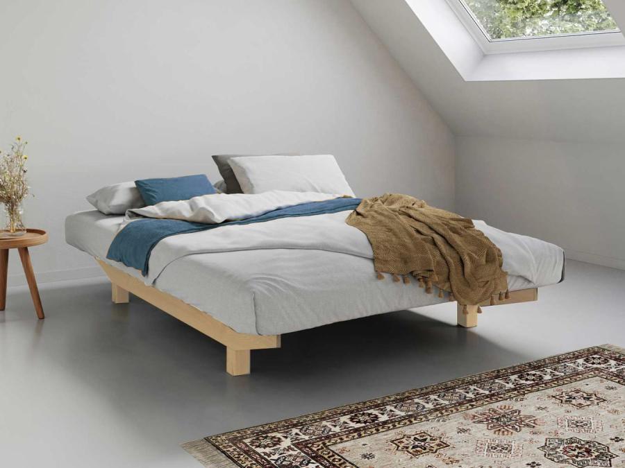 natural wooden platform bed shoreditch design by get laid beds