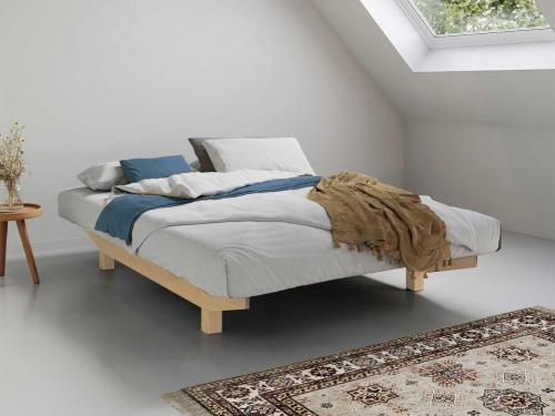 natural wooden platform bed shoreditch design by get laid beds