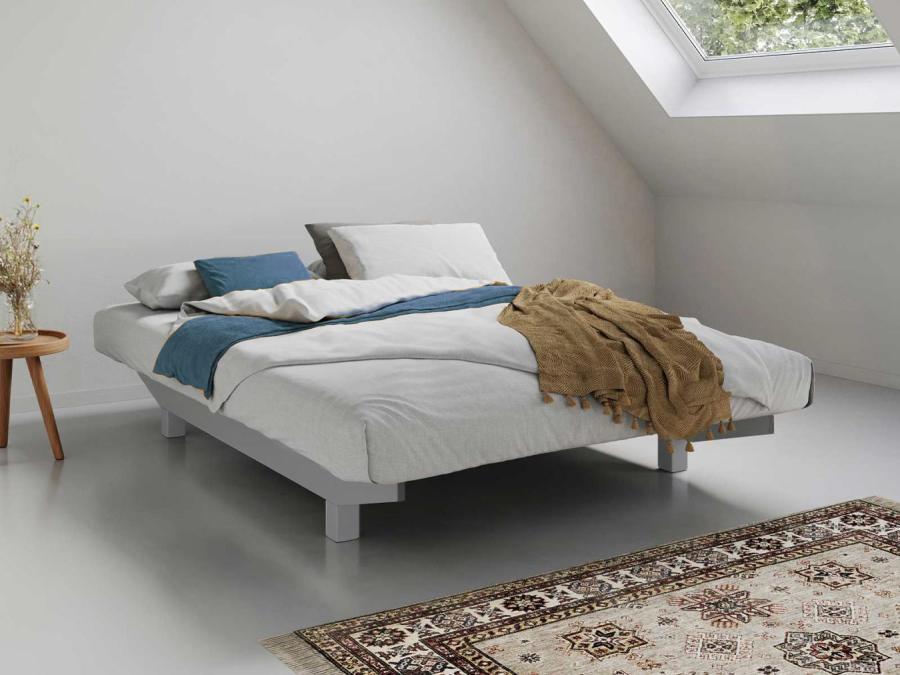 wooden grey platform bed shoreditch design by get laid beds