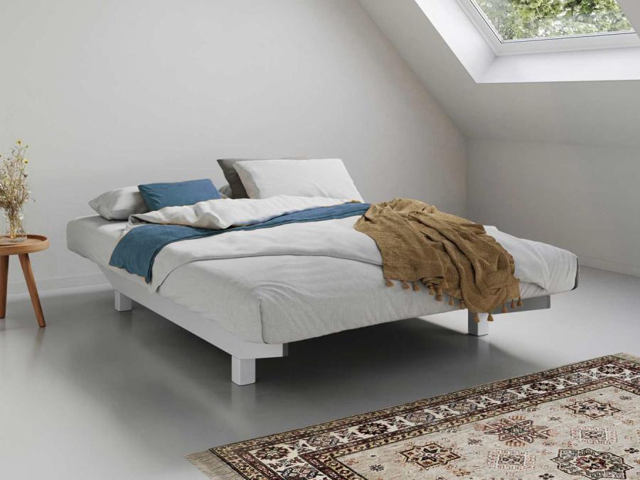 white wooden platform bed shoreditch design by get laid beds