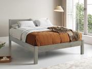 wooden grey wash white knight bed