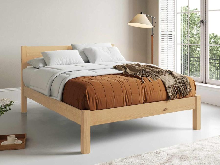 untreated wooden bed white knight design by get laid beds