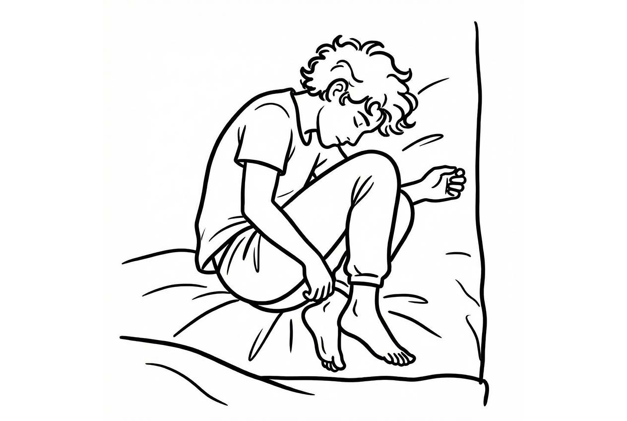 Tight Fetal Sleeping Position