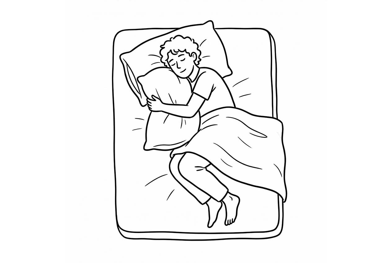 Pillow Hugger Sleeping Position