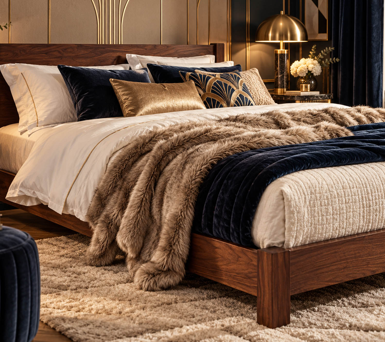 art deco inspired bedroom Opulence You Can Sink Into