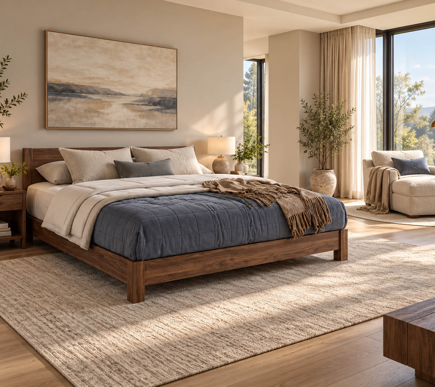 bedroom ideas for large bedrooms Carving Out