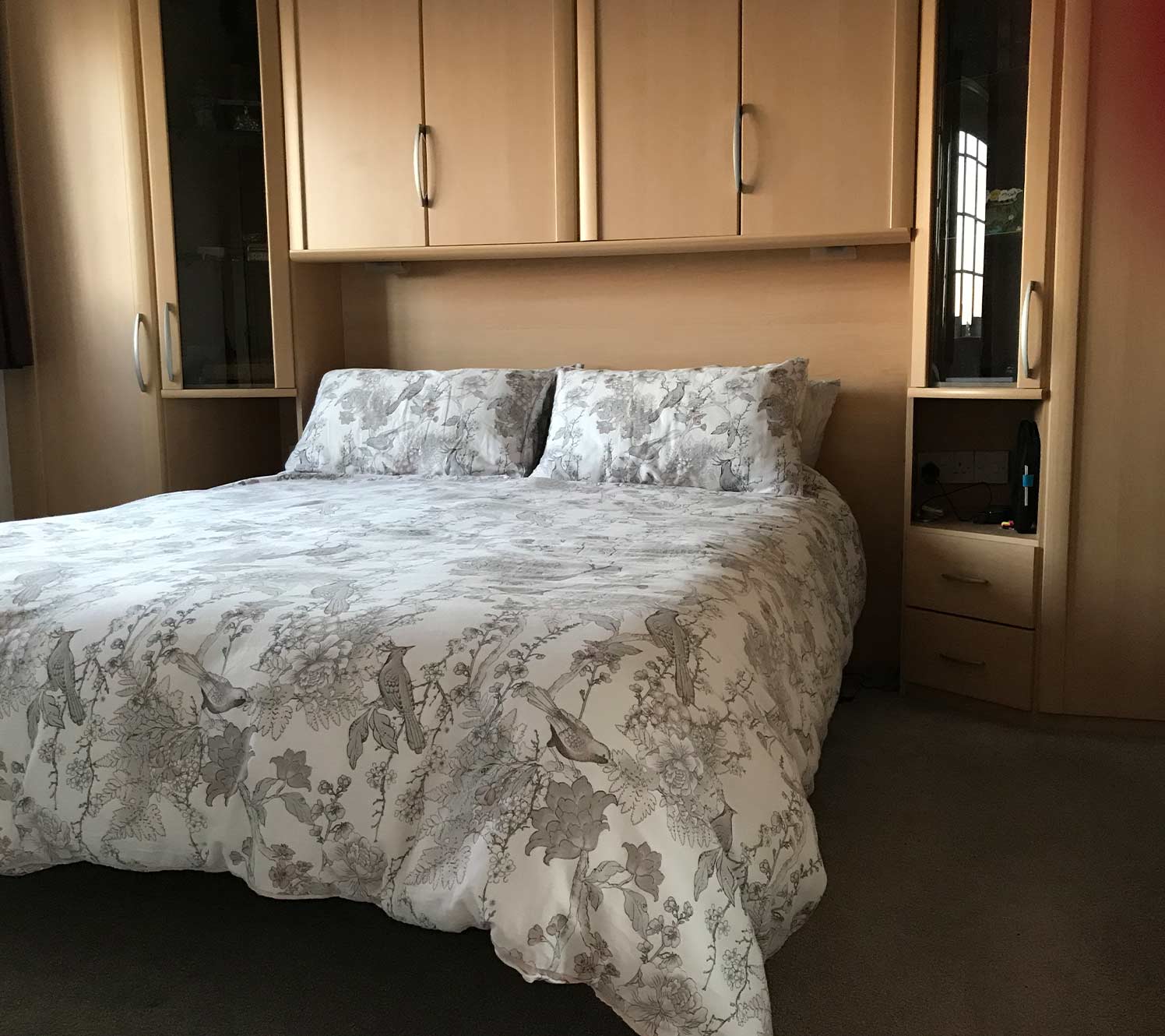 Narrow bedrooms vertical storage