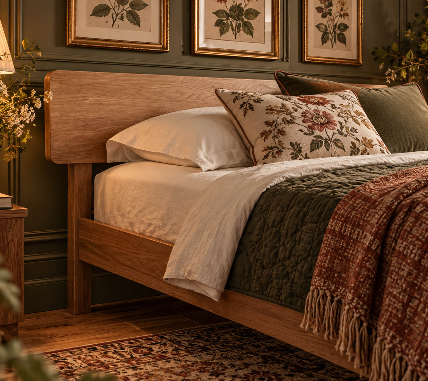 victorian bedroom design ideas Nature, Framed and Softened